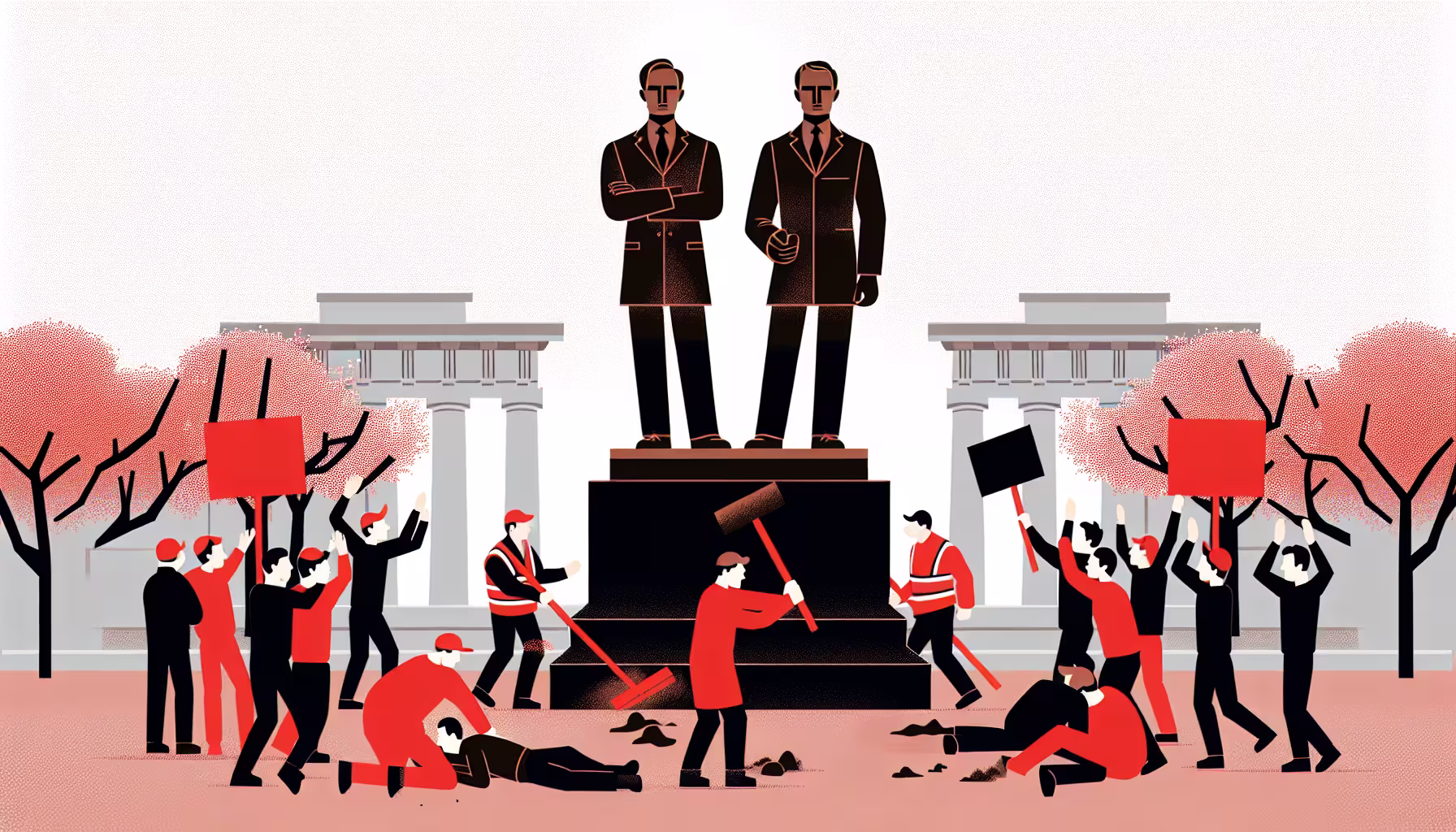 Activists Unveil Trump-Epstein Skipping Statue Near Lincoln Memorial