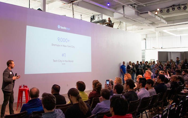 Photo from a past Queens Tech Night