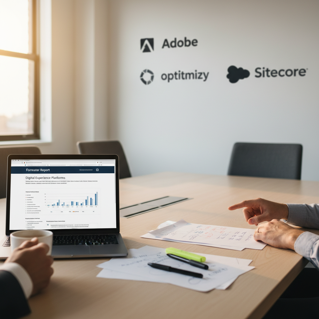 Forrester Wave DXP Q4 2025 : Adobe, Optimizely, Salesforce et Sitecore leaders ; débats CMS vs DXP et réactions de Laeti