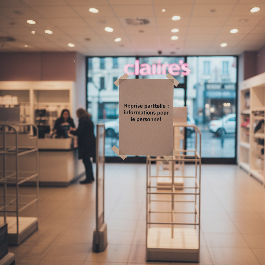 Claire's France : plus de 140 magasins repris, 450 salariés conservés — PSE pour le reste