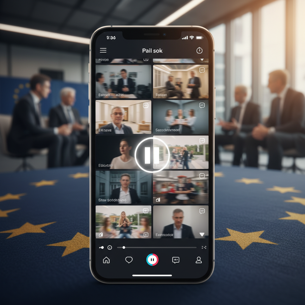 UE exige la désactivation de l'infinite scroll et du moteur de recommandations de TikTok