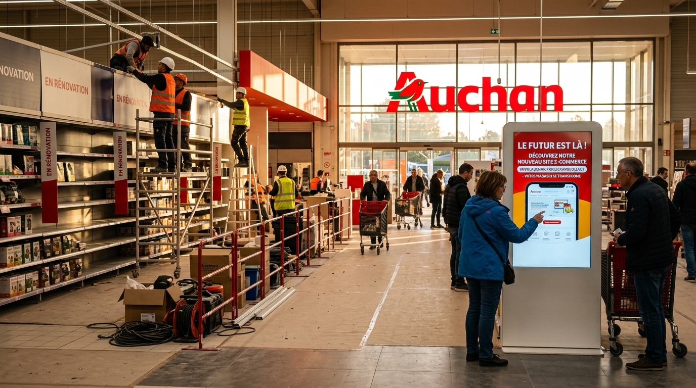 Auchan relance : nouveau site e‑commerce en 2026 et rénovation des hypermarchés pour un modèle omnicanal