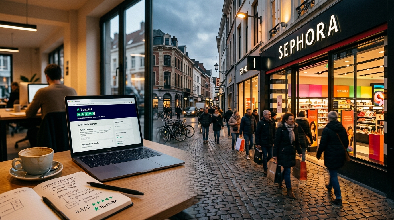 Trustpilot, gagnant inattendu de l'ère des LLM — Sephora s'implante en Belgique en juin