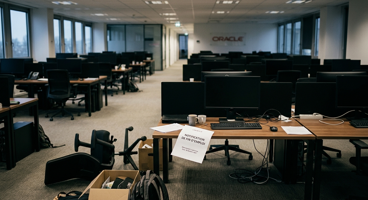 Oracle licencie jusqu'à 30 000 personnes par mail pour financer son pari IA