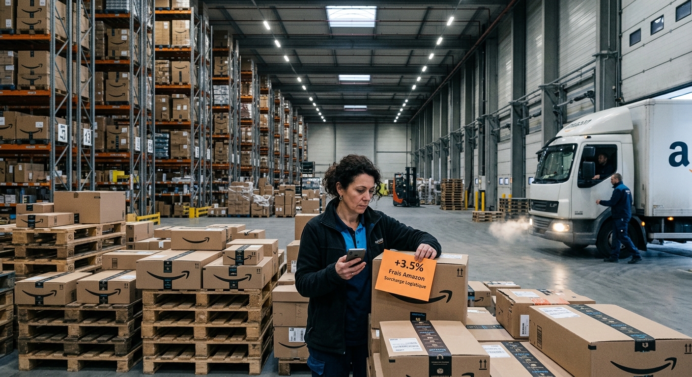 Amazon impose une surcharge carburant de 3,5% aux vendeurs FBA : impacts pour les marchands et l’écosystème e‑commerce