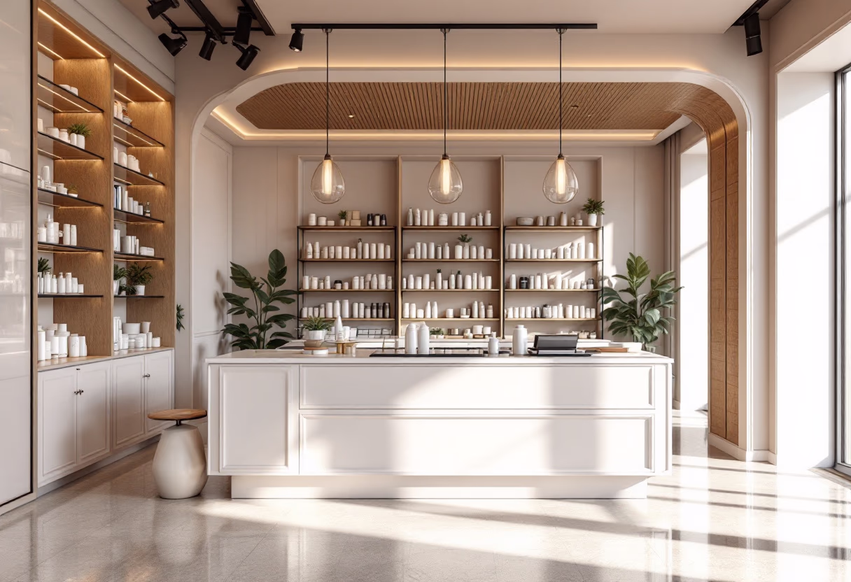 [background image] calm, inviting pharmacy interior