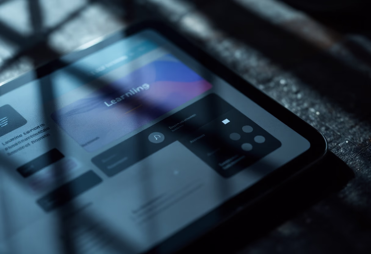 [interface] image of a screenshot of a learning module (for an edtech)