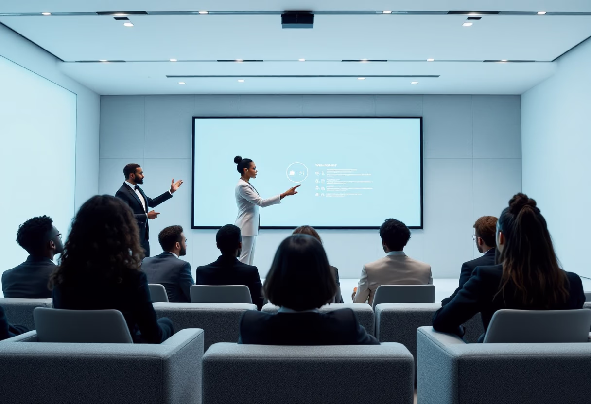 image of futuristic classroom setting