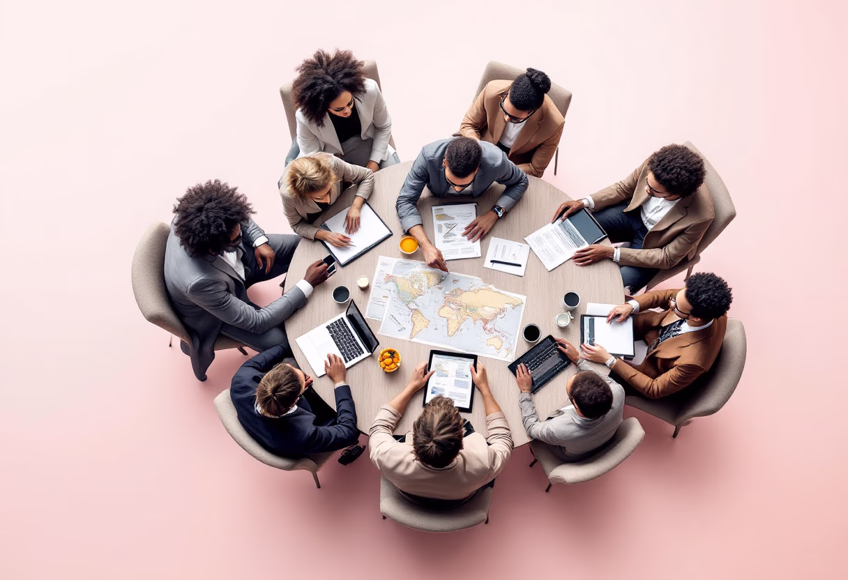 image of logistics planning session