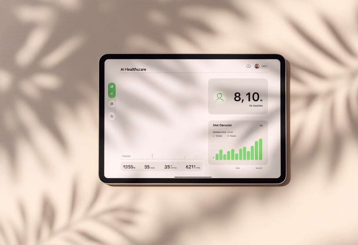 [interface] image of an ai software interface on a tablet (for a ai healthcare company)