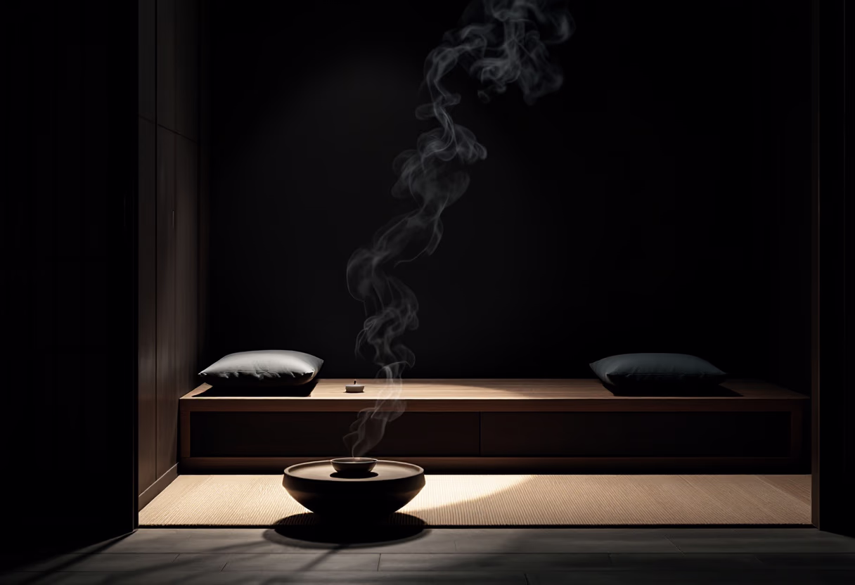 image of meditation hall (for a buddhist monasteries & temple)