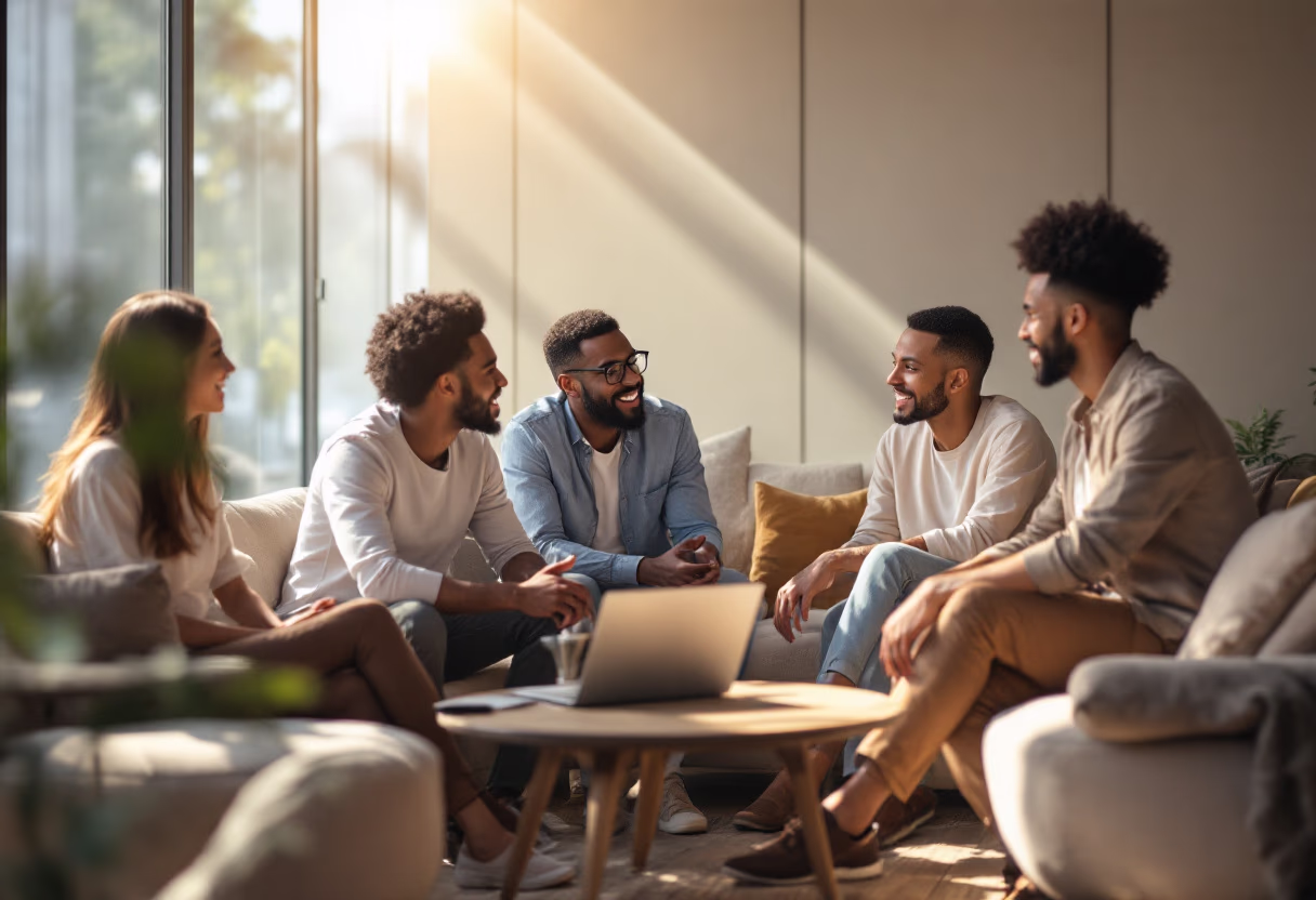 image of diverse group collaboration (for a hr tech)