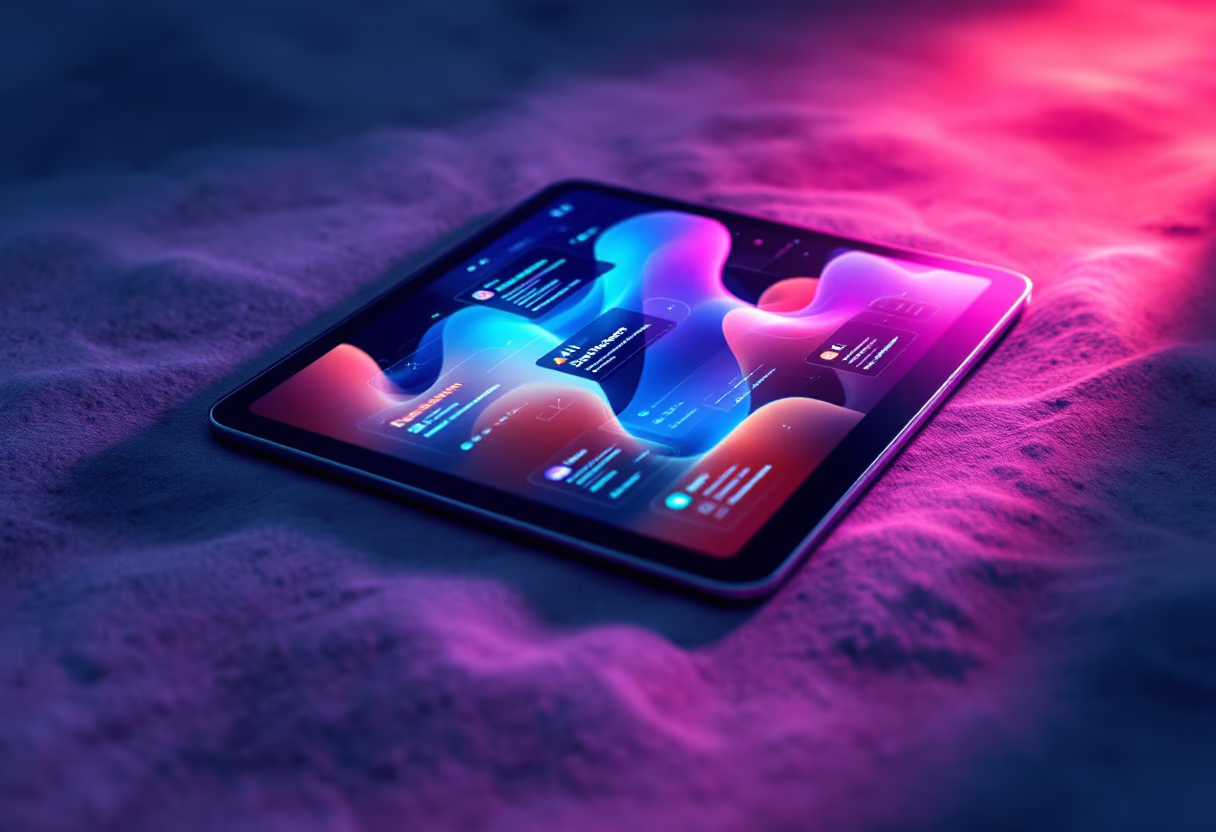 [digital project] image of a tablet showcasing an ai developer tools interface