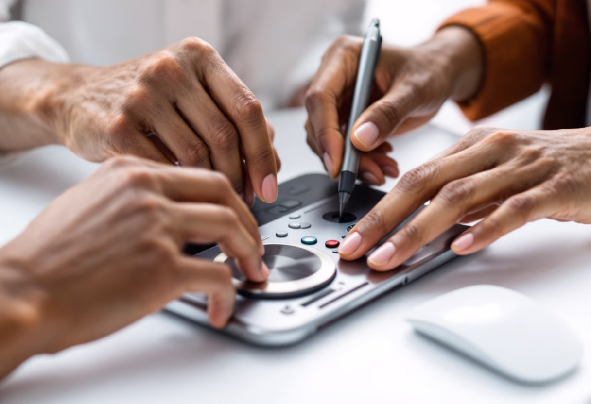 image of diverse group collaboration (for a hr tech)