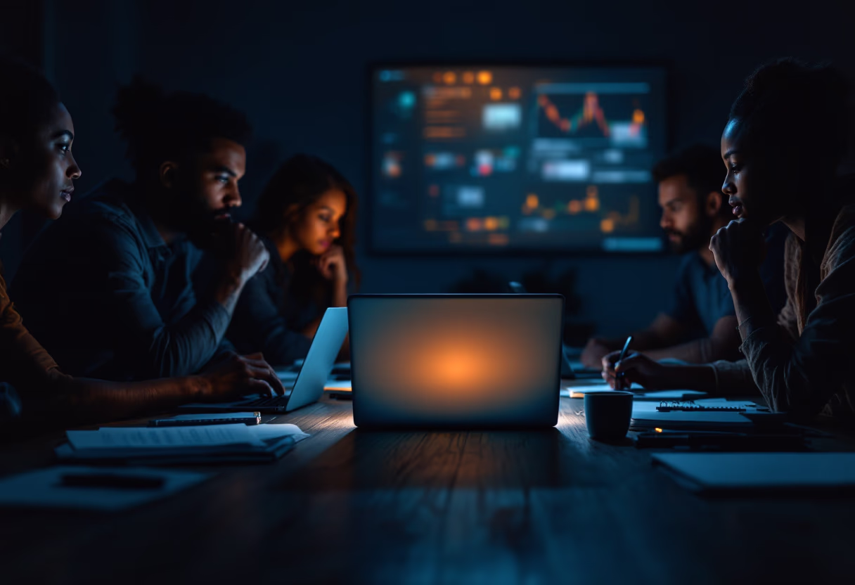 image of brainstorming session for a productivity tools business