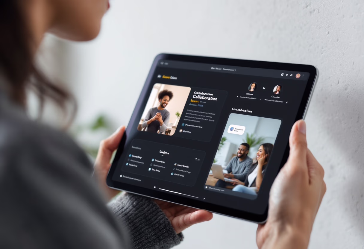 [interface] screenshot of collaboration interface (for a productivity tools business)