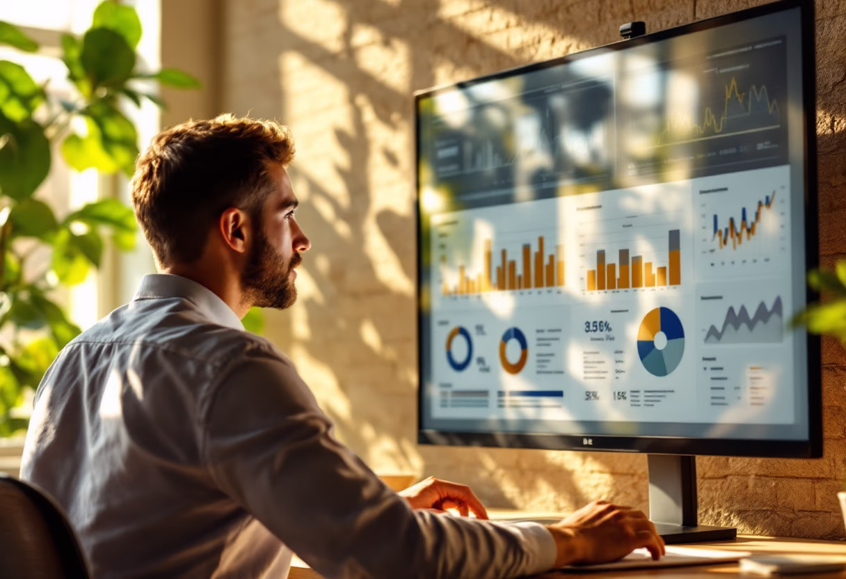 image of individuals analyzing data
