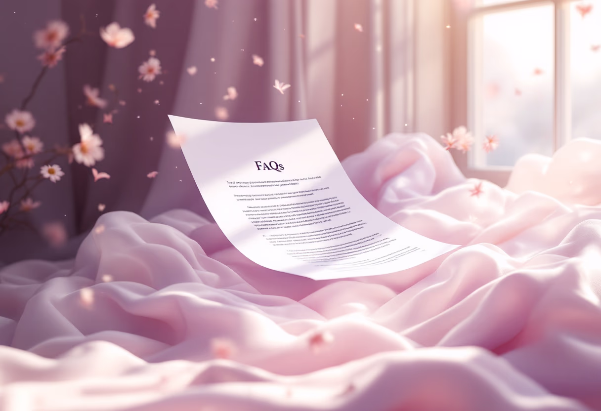 image of a document with faqs (for a productivity tools business)