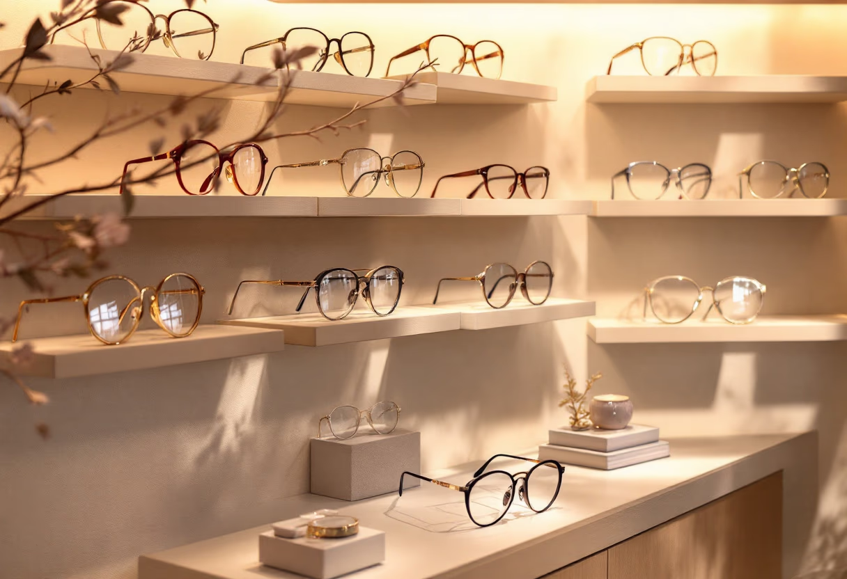 image of different types of eyewear on display
