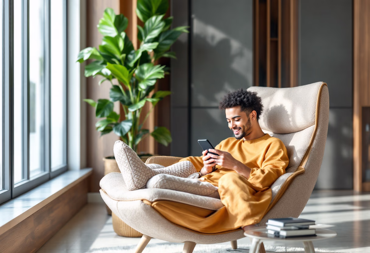 [interface] image of employee interacting with hr software (for a hr tech)
