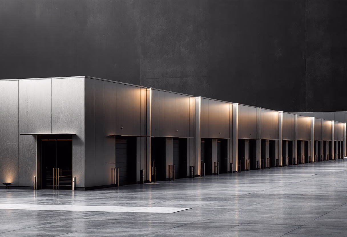 Modern industrial warehouse property