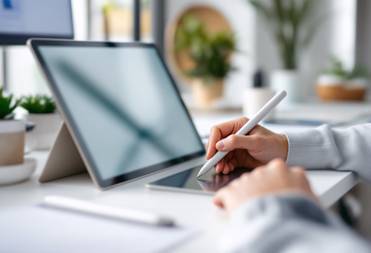 [background image] image of a modern workspace (for a consumer apps).