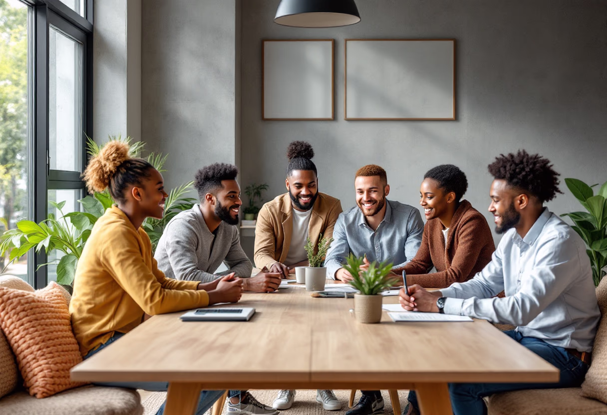 image of diverse group collaboration (for a hr tech)