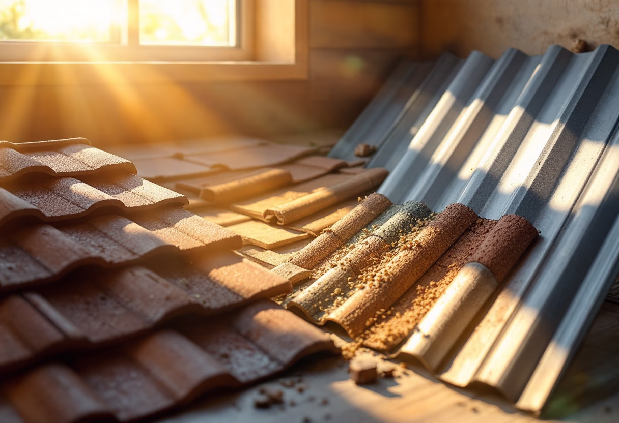 image of different roofing materials