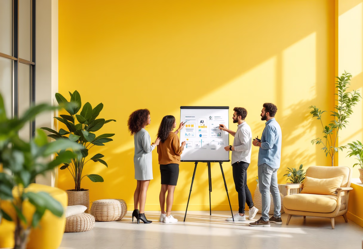 image of a marketing strategy meeting