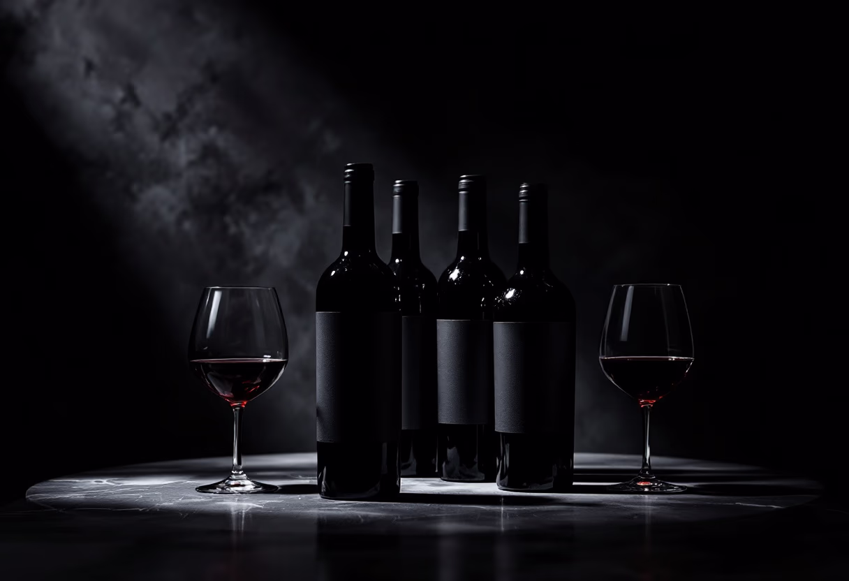 image of wine selection (for a fine dining restaurant).