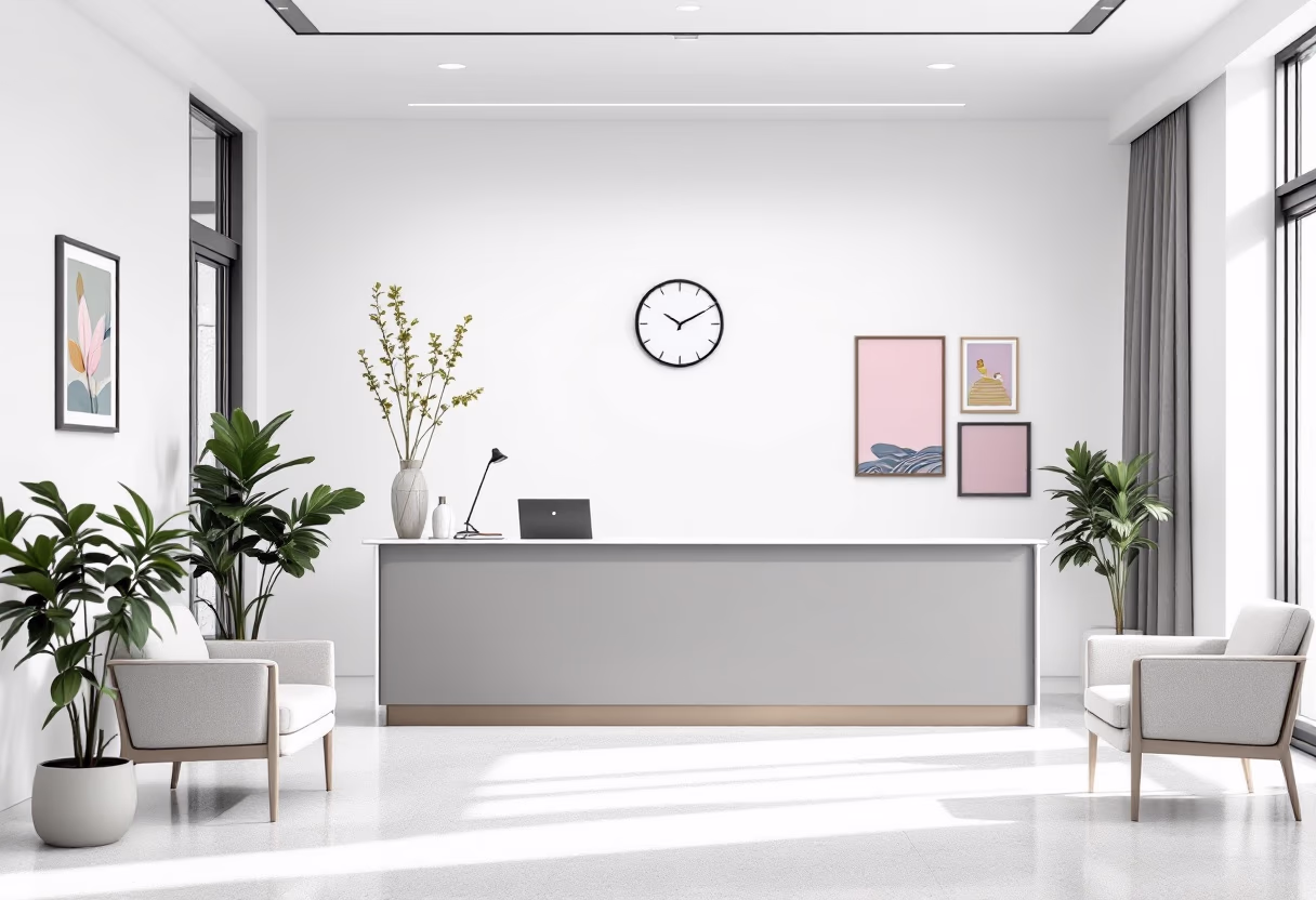 school reception area