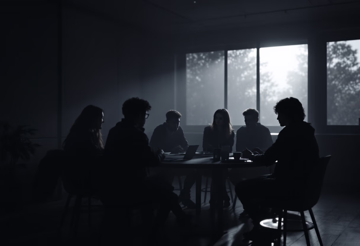 image of students collaborating on a project (for a edtech)