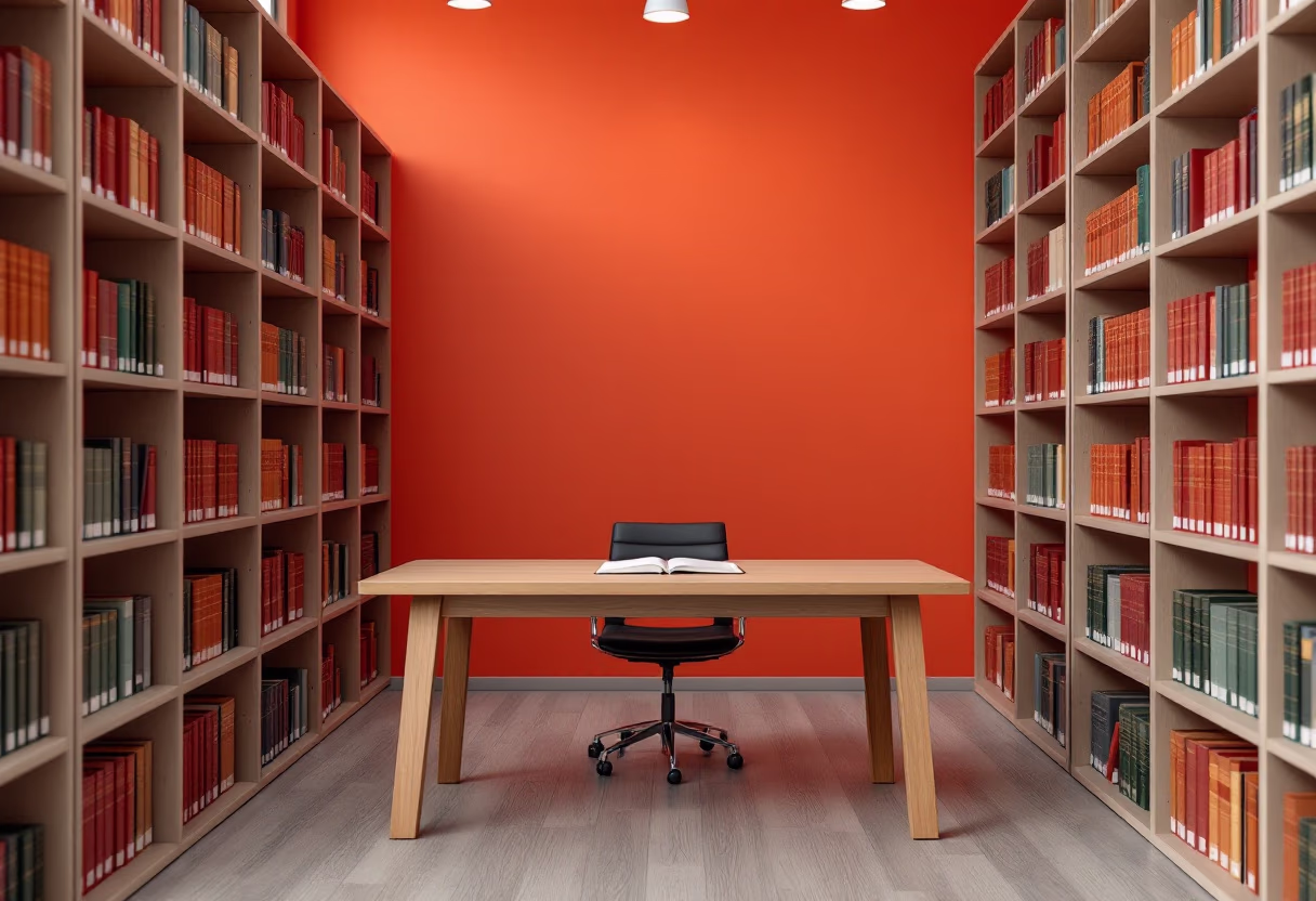 image of law library interior (for a legal tech)