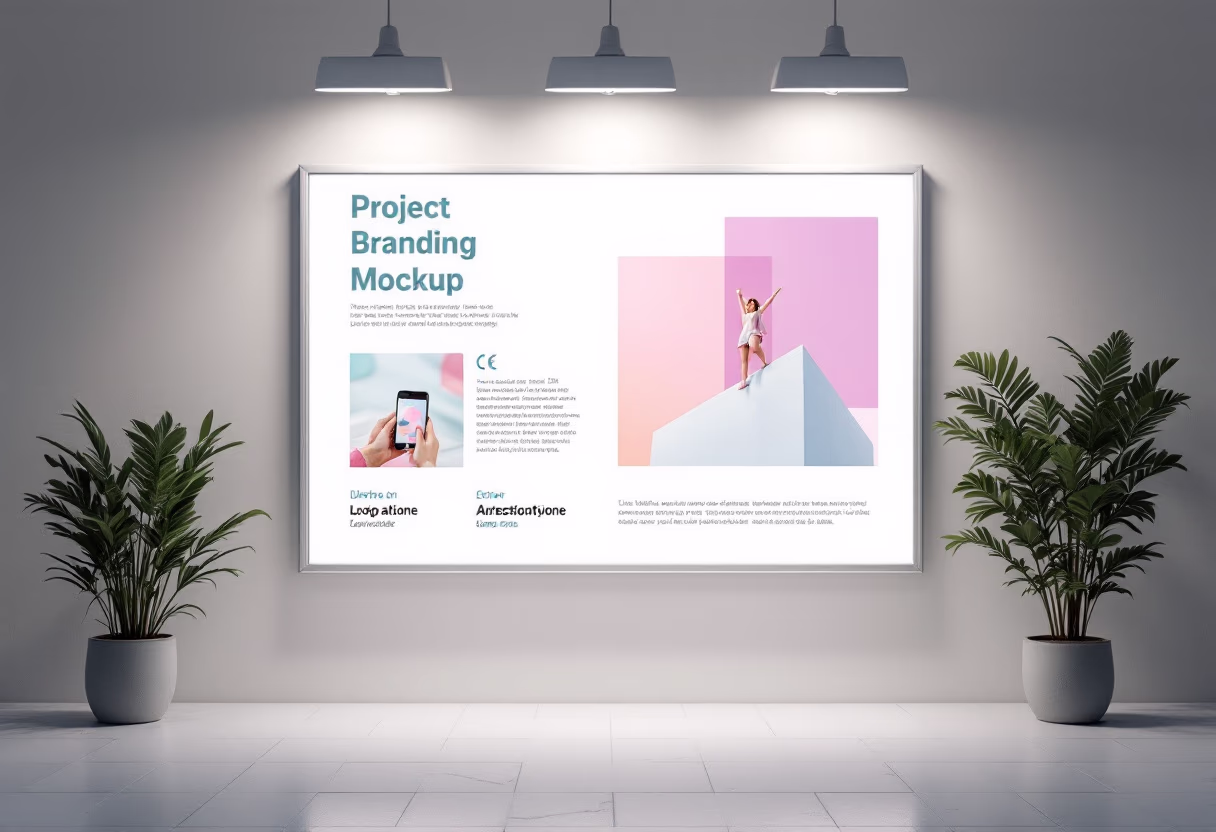 [digital project] image of a complete branding project (for a web design agency)