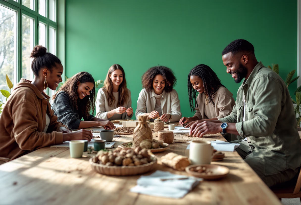 image of educational workshops in progress (for a environmental conservation nonprofit)