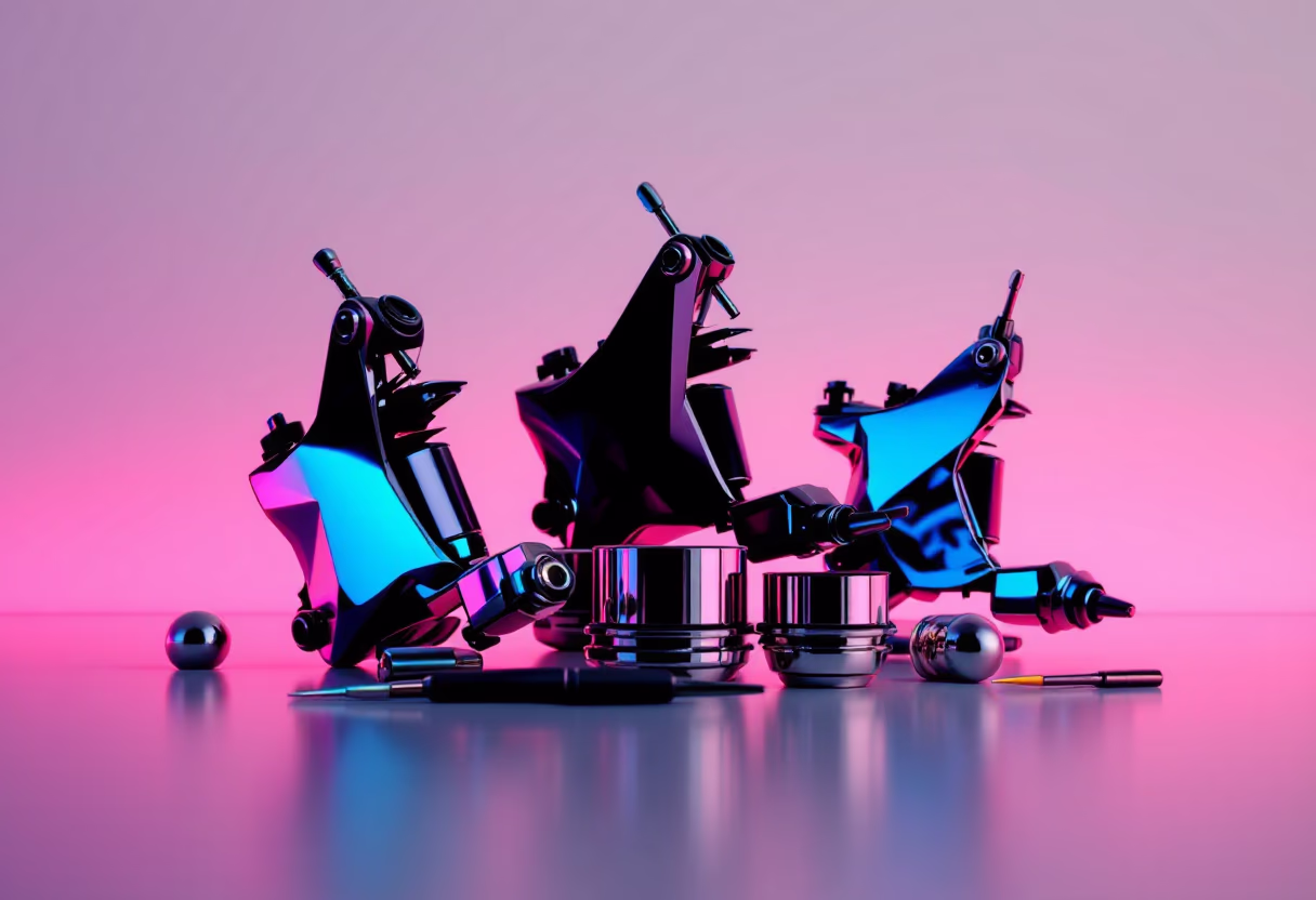 image of tattoo equipment for a tattoo studio