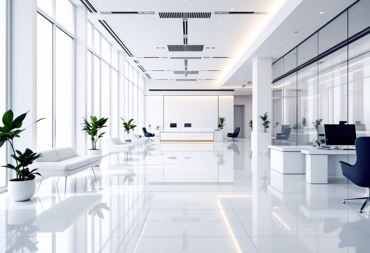 [background image] image of office space (for a aviation service)