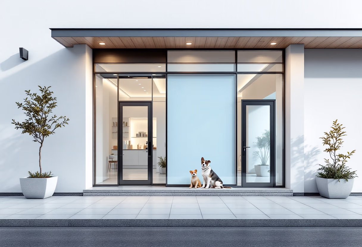 image of clinic exterior (for a veterinary clinic)
