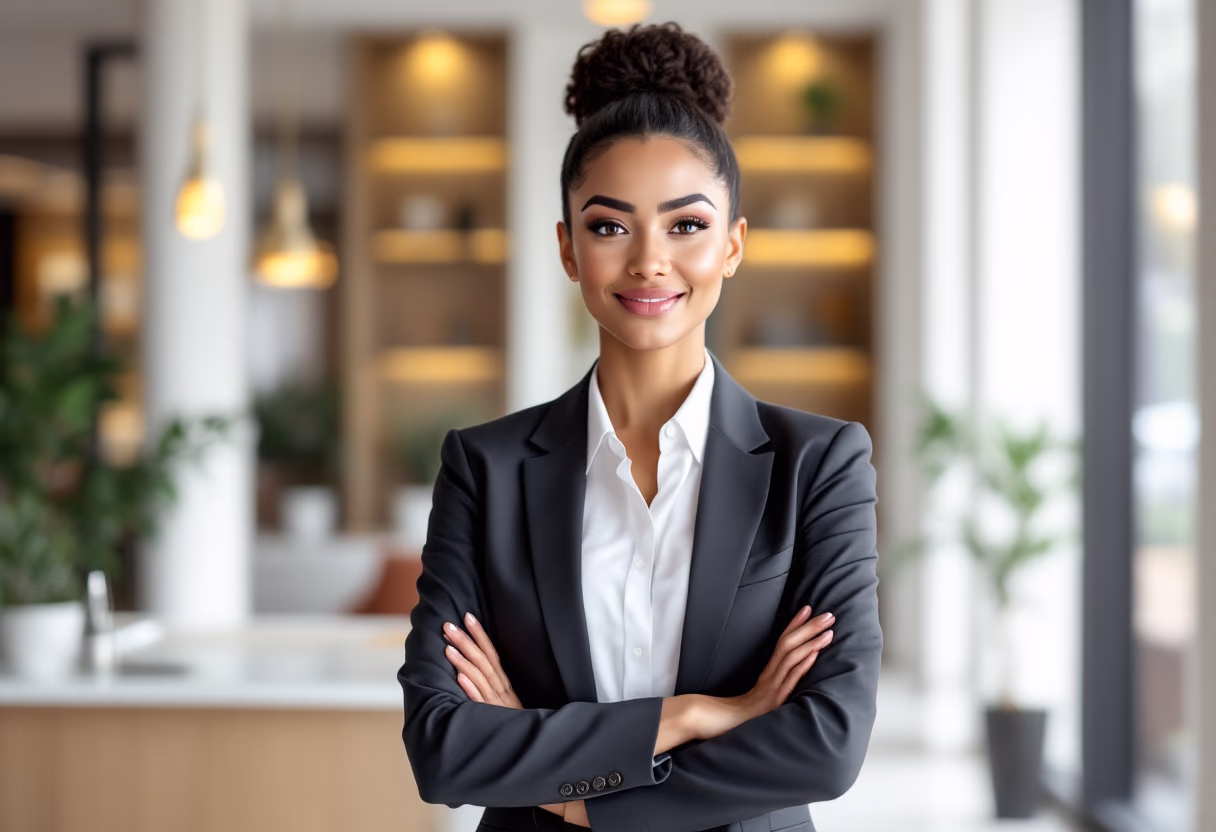 image of satisfied customer (for a legal tech)