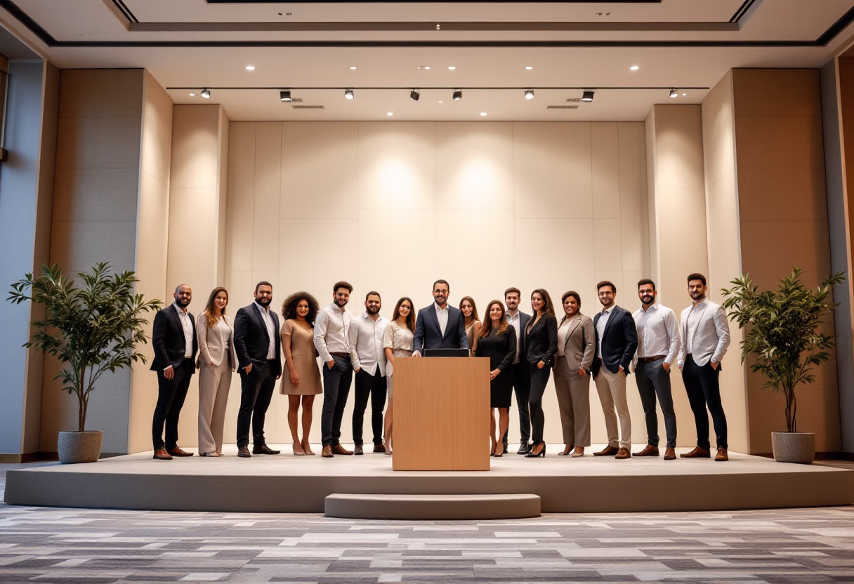 image of a corporate award ceremony