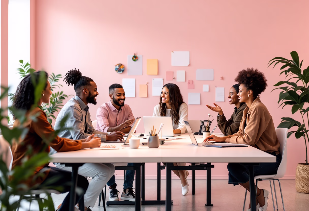 image of a collaborative workspace (for a b2b saas)